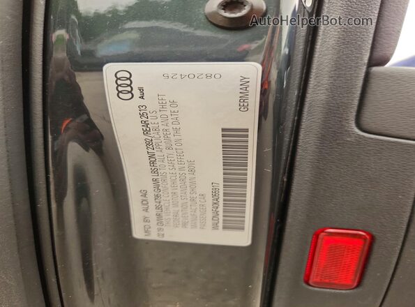 WAUDNAF40KA055917 2019 AUDI A4 Серый Вид подкапотного пространства