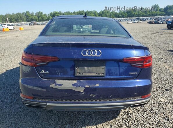 WAUDNAF41KA106292 2019 AUDI A4 Blue Widok z tyłu