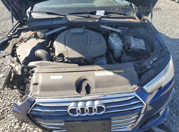 WAUDNAF41KA106292 2019 AUDI A4 Blue Widok wnętrza z tyłu