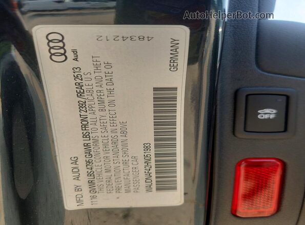 WAUDNAF42HN051983 2017 AUDI A4 Gray ძრავის განყოფილების ხედი