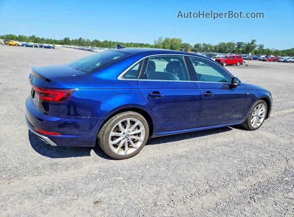 WAUDNAF42KA118371 2019 AUDI A4 Blue Հետևի աջ