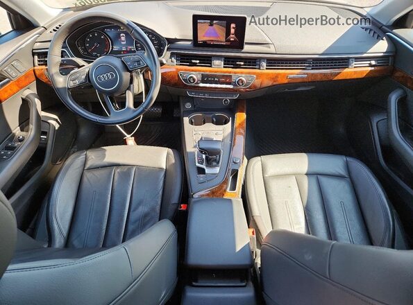 WAUDNAF42KA118371 2019 AUDI A4 Blue Առջևի վահանակի տեսք