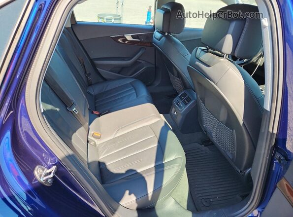 WAUDNAF42KA118371 2019 AUDI A4 Blue Հետևի նստատեղերի տեսք