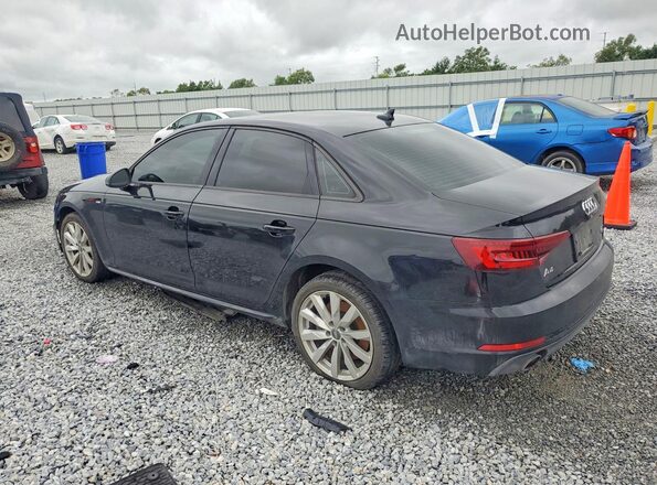 WAUDNAF43JA019282 2018 AUDI A4 Black Հետևի ձախ