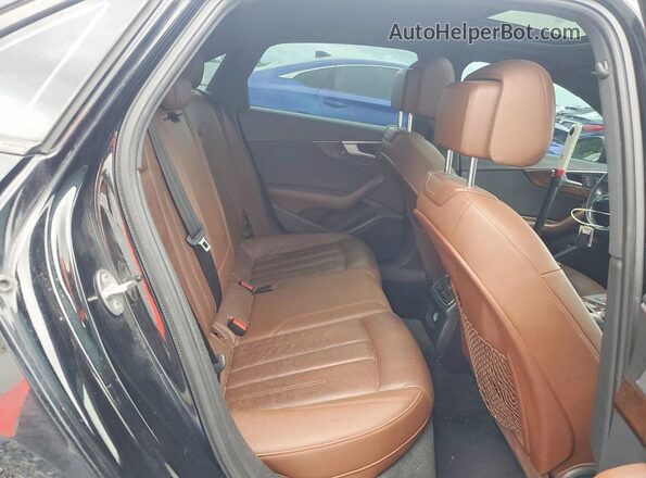 WAUDNAF43JA019282 2018 AUDI A4 Black Հետևի նստատեղերի տեսք