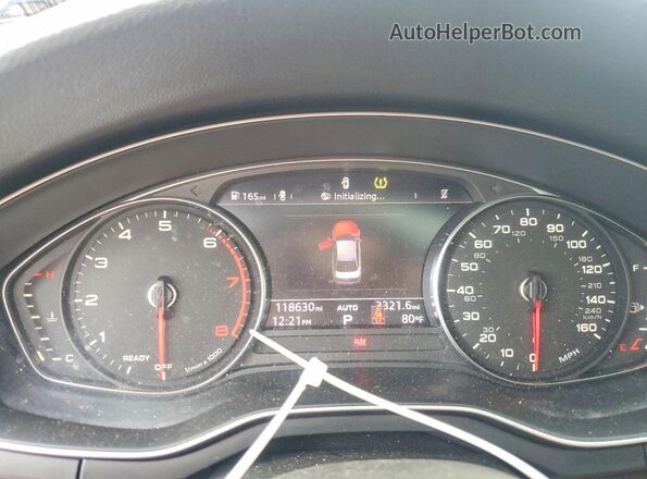 WAUDNAF43JA019282 2018 AUDI A4 Black Սարքավորումների վահանակի տեսք