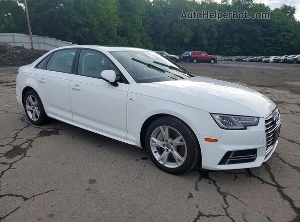 WAUDNAF43JA223841 2018 AUDI A4 Белый Передняя правая четверть
