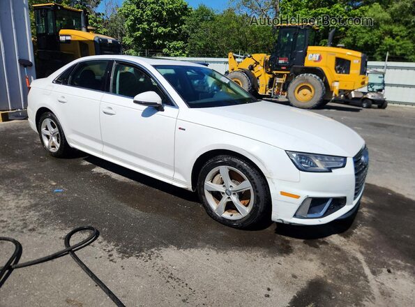 WAUDNAF45KA016238 2019 AUDI A4 Белый Передняя правая четверть