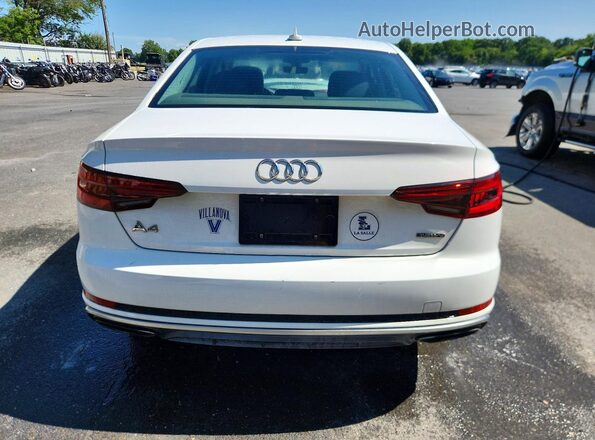 WAUDNAF45KA016238 2019 AUDI A4 Белый Вид сзади