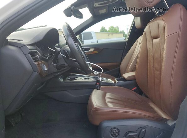WAUDNAF45KN018841 2019 AUDI A4 White Front interior view
