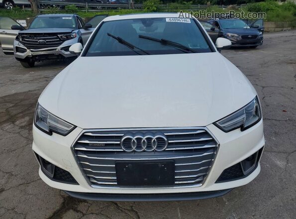 WAUDNAF45KN018841 2019 AUDI A4 White Front view