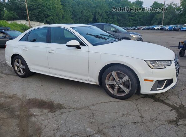 WAUDNAF45KN018841 2019 AUDI A4 White Front right
