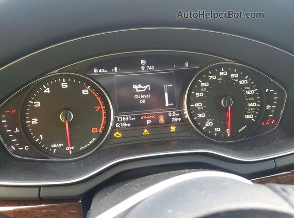WAUDNAF45KN018841 2019 AUDI A4 White Instrument cluster view