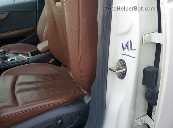 WAUDNAF45KN018841 2019 AUDI A4 White Engine compartment view