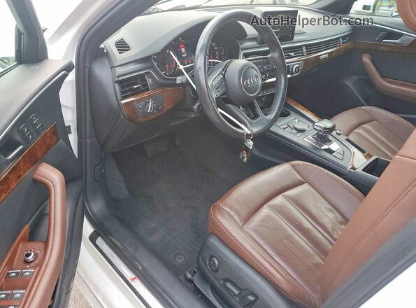 WAUDNAF45KN018841 2019 AUDI A4 White Dashboard view