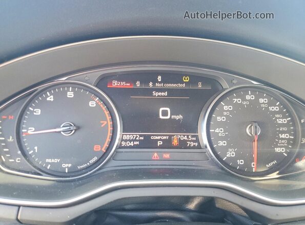 WAUDNAF45LA042551 2020 AUDI A4 White ხელსაწყოთა პანელის ხედი