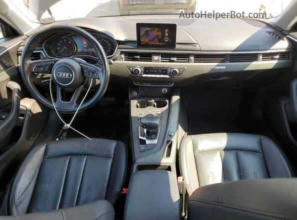 WAUDNAF49JA072181 2018 AUDI A4 Black წინა პანელის ხედი