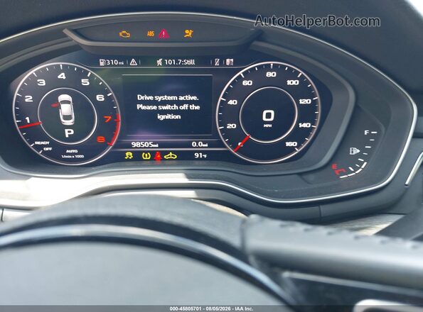 WAUDNCF55JA034418 2018 AUDI A5 Gray Vista de los asientos traseros