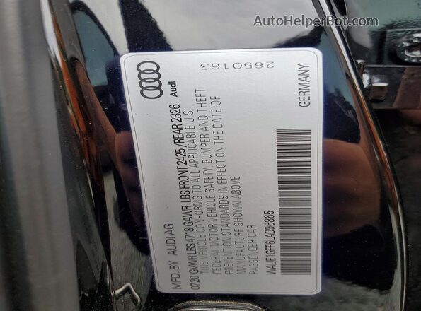 WAUE1GFF6LA096865 2020 AUDI S3 Black 