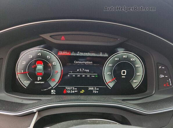 WAUE8AF21MN028604 2021 AUDI A6 Black Սարքավորումների վահանակի տեսք