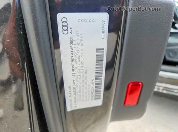 WAUE8AF22KN118972 2019 AUDI A6 Brown VIN կոդի պիտակի տեսք