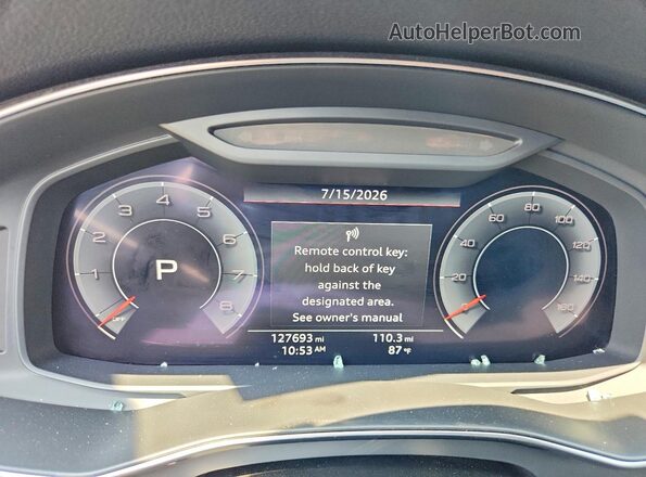 WAUE8AF22LN061075 2020 AUDI A6 Black Vista del cuadro de instrumentos