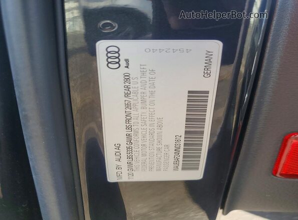 WAUE8AF24MN031612 2021 AUDI A6 Black Շարժիչի բաժամունքի տեսք