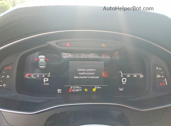 WAUE8AF24MN031612 2021 AUDI A6 Black Սարքավորումների վահանակի տեսք