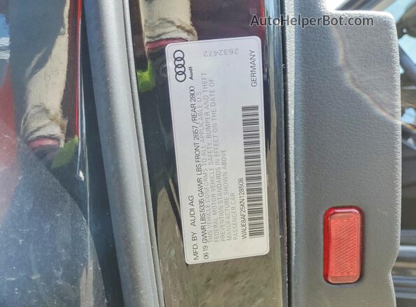 WAUE8AF25KN128508 2019 AUDI A6 Black Widok komory silnika