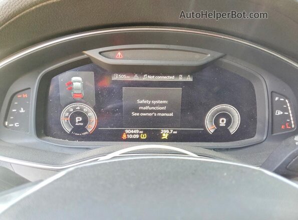 WAUE8AF25KN128508 2019 AUDI A6 Black Widok zestawu wskaźników