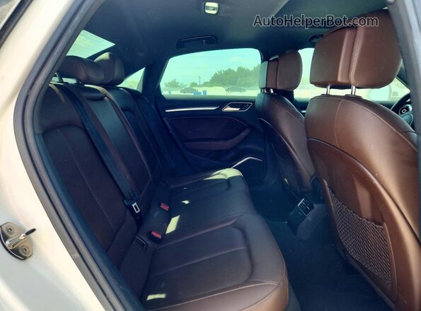 WAUE8GFF1G1024652 2016 AUDI A3 White Rear seats view
