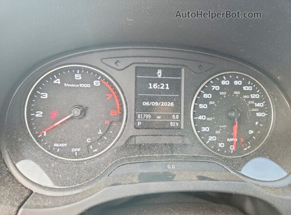 WAUE8GFF6G1041480 2016 AUDI A3 Silver Widok zestawu wskaźników