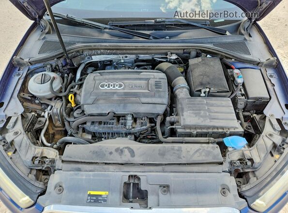 WAUE8GFF7G1036661 2016 AUDI A3 Blue Widok wnętrza z tyłu
