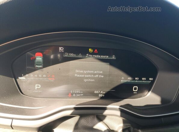 WAUEAAF40PN017085 2023 AUDI A4 Black Вид щитка приладів