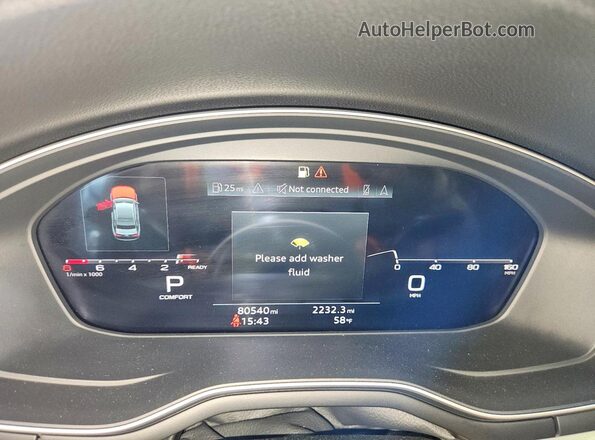 WAUEAAF41MA069683 2021 AUDI A4 Gray Vista del cuadro de instrumentos
