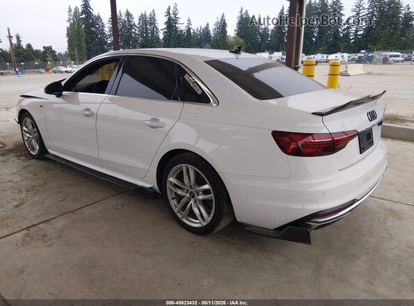WAUEAAF41NN009302 2022 AUDI A4 White Rear left
