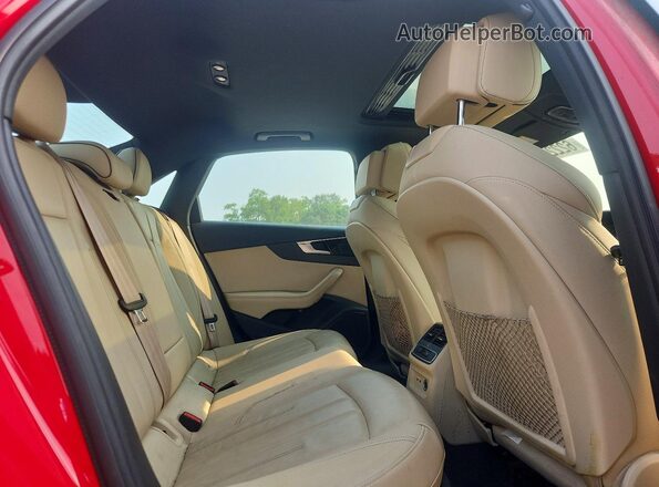 WAUEAAF43MA034451 2021 AUDI A4 Red Հետևի նստատեղերի տեսք