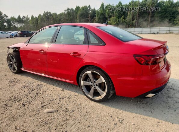 WAUEAAF43MA034451 2021 AUDI A4 Red Հետևի ձախ