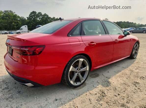 WAUEAAF43MA034451 2021 AUDI A4 Red Հետևի աջ