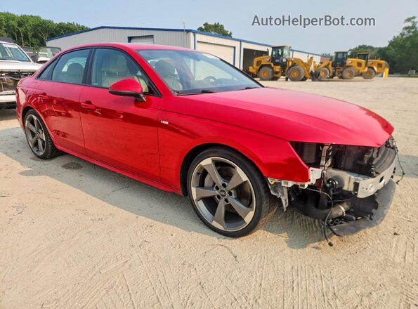 WAUEAAF43MA034451 2021 AUDI A4 Red Առջևի աջ