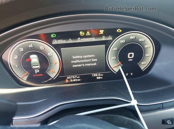 WAUEAAF43RN005886 2024 AUDI A4 White Вид щитка приладів