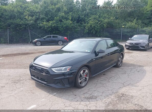 WAUEAAF45PA001553 2023 AUDI A4 Черный Передняя левая четверть