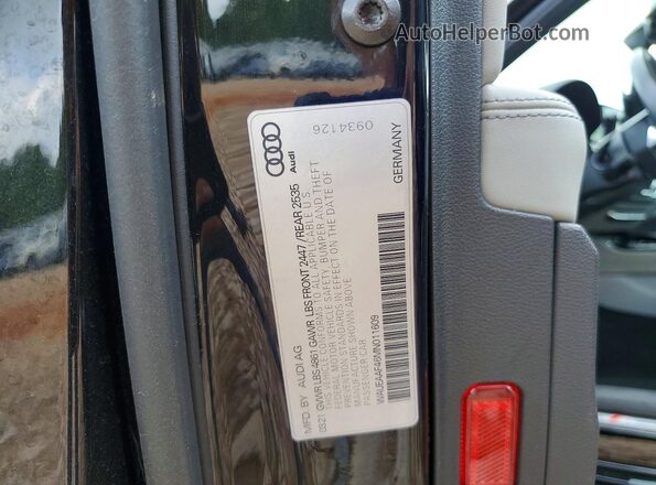 WAUEAAF46MN011609 2021 AUDI A4 Black Շարժիչի բաժամունքի տեսք