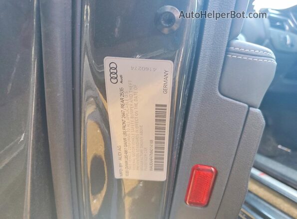 WAUEAAF47MA014168 2021 AUDI A4 Серый Вид подкапотного пространства