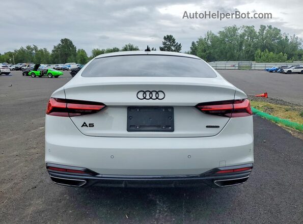 WAUEACF50NA022456 2022 AUDI A5 White Вид ззаду