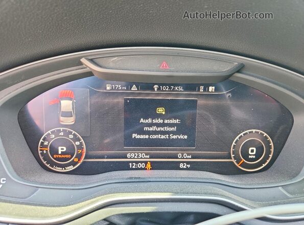 WAUENAF40KA079901 2019 AUDI A4 Белый Вид щитка приборов