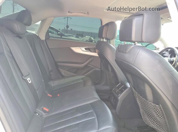 WAUENAF41HN004190 2017 AUDI A4 White უკანა სავარძლების ხედი