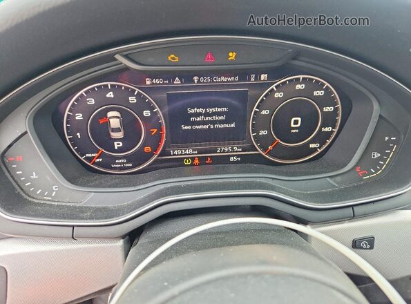 WAUENAF41HN039926 2017 AUDI A4 Black Vista del cuadro de instrumentos