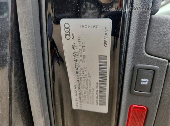 WAUENAF41HN039926 2017 AUDI A4 Black Vista del compartimento del motor