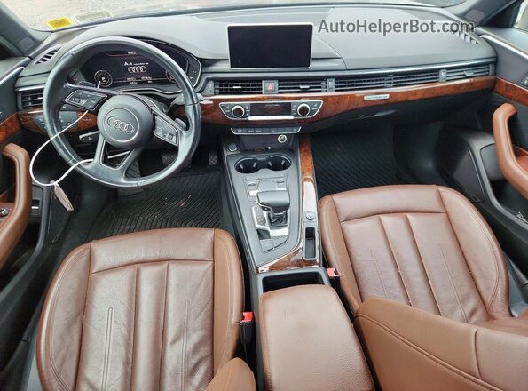 WAUENAF41HN068388 2017 AUDI A4 Blue წინა პანელის ხედი